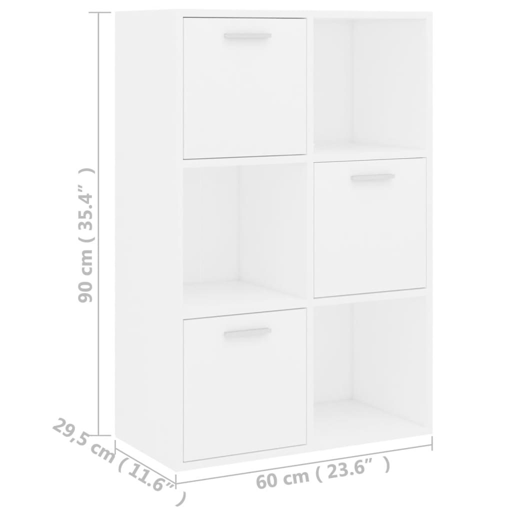 Armoire de rangement Blanc 60x29,5x90 cm Bois d'ingénierie - XIOS