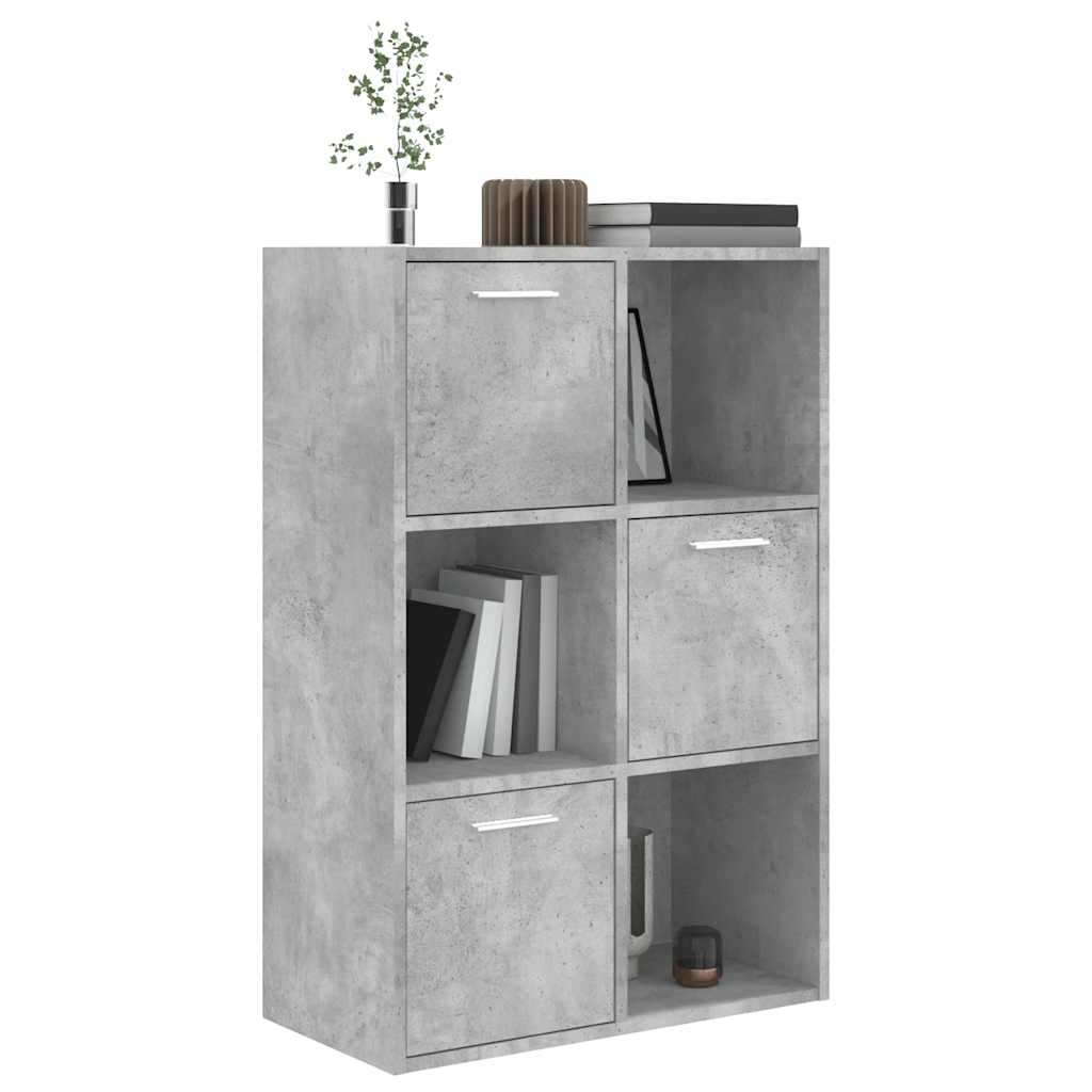 Armoire de rangement Gris béton 60x29,5x90 cm Bois d'ingénierie - XIOS