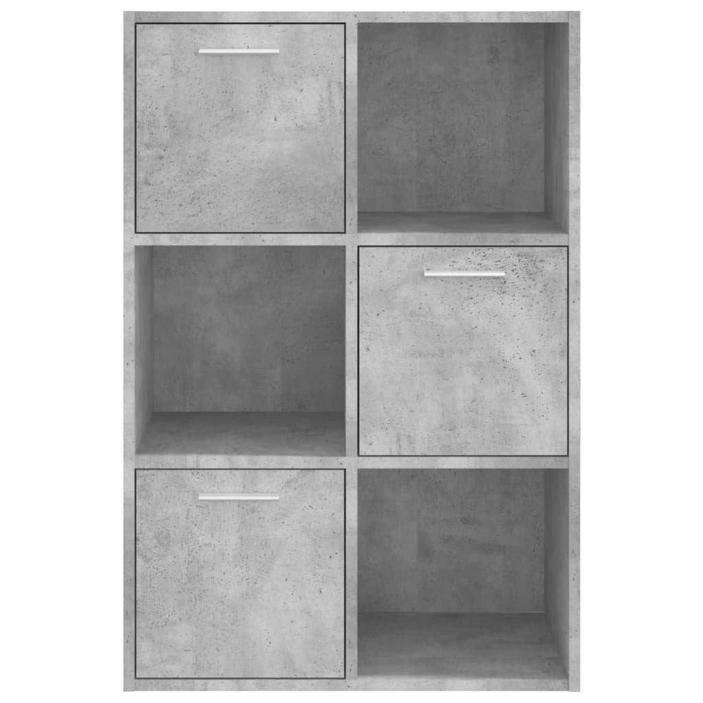 Armoire de rangement Gris béton 60x29,5x90 cm Bois d'ingénierie - XIOS