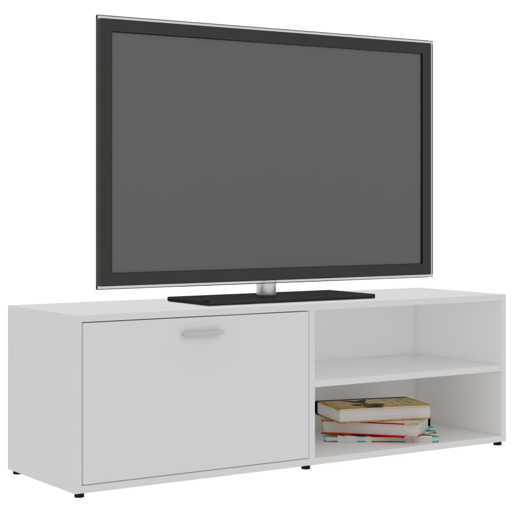 Meuble TV Blanc 120x34x37 cm Bois d'ingénierie - XIOS