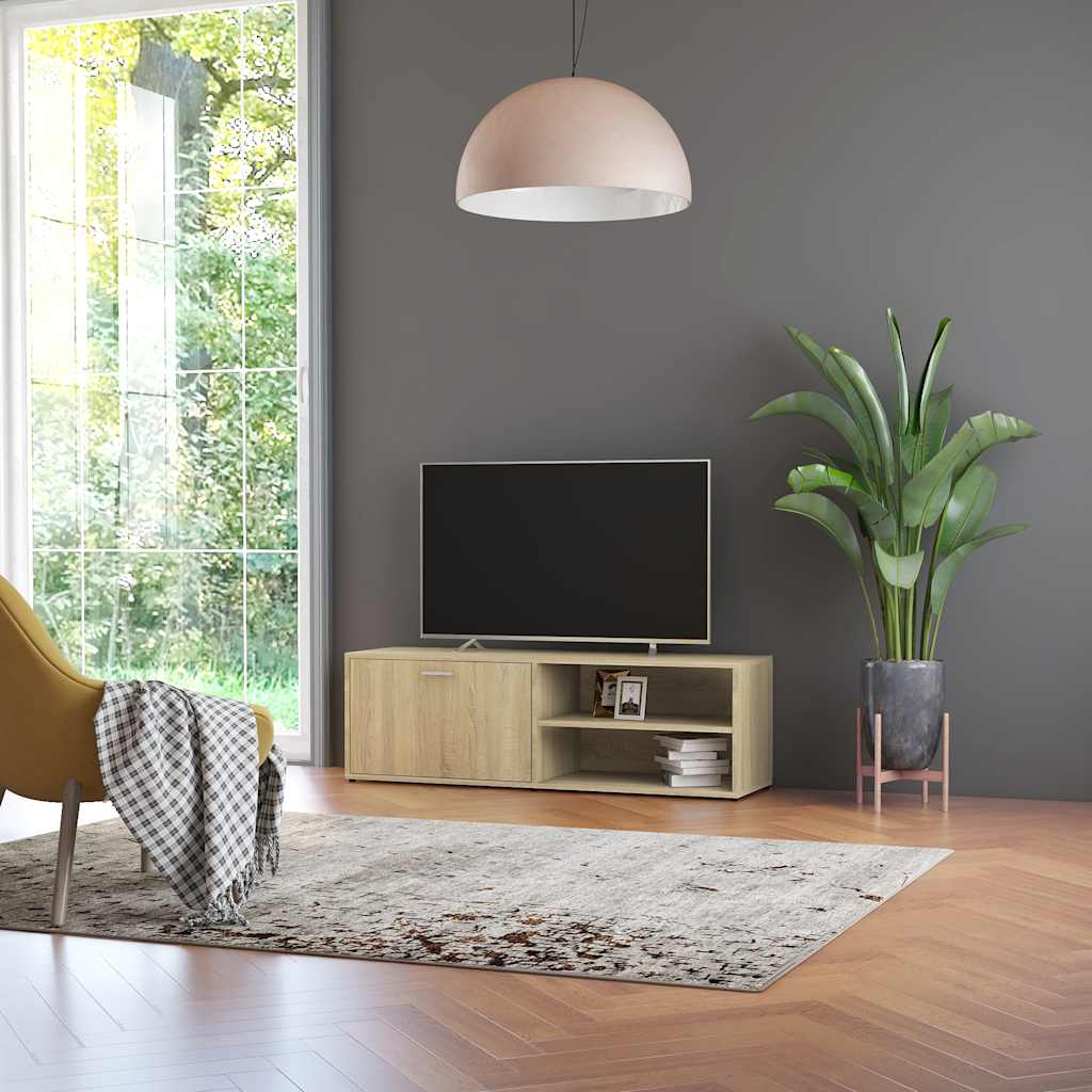 Meuble TV Chêne sonoma 120x34x37 cm Bois d’ingénierie - XIOS