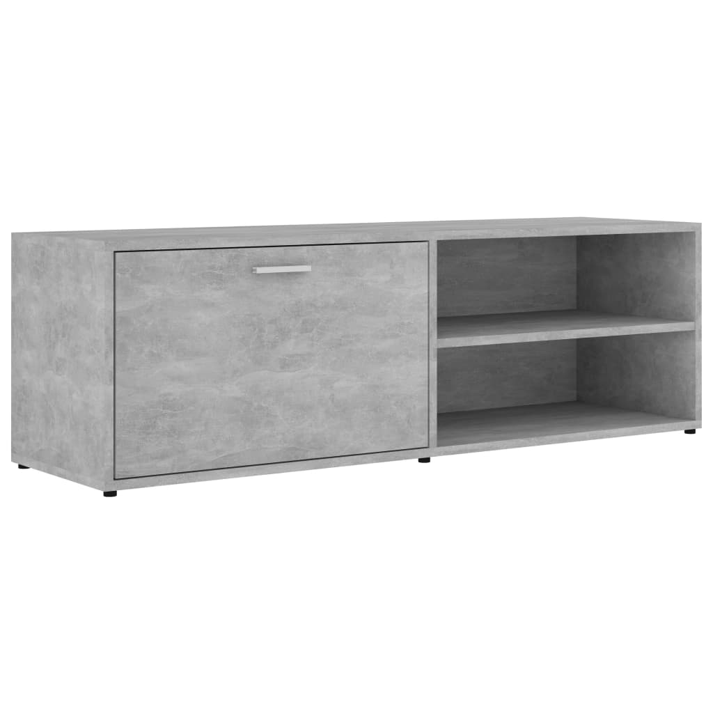 Meuble TV Gris béton 120x34x37 cm Bois d’ingénierie - XIOS