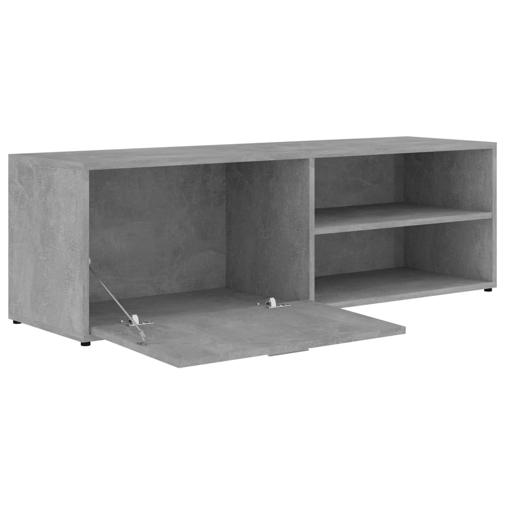 Meuble TV Gris béton 120x34x37 cm Bois d’ingénierie - XIOS