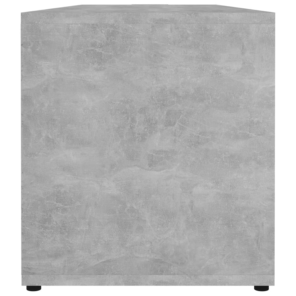 Meuble TV Gris béton 120x34x37 cm Bois d’ingénierie - XIOS