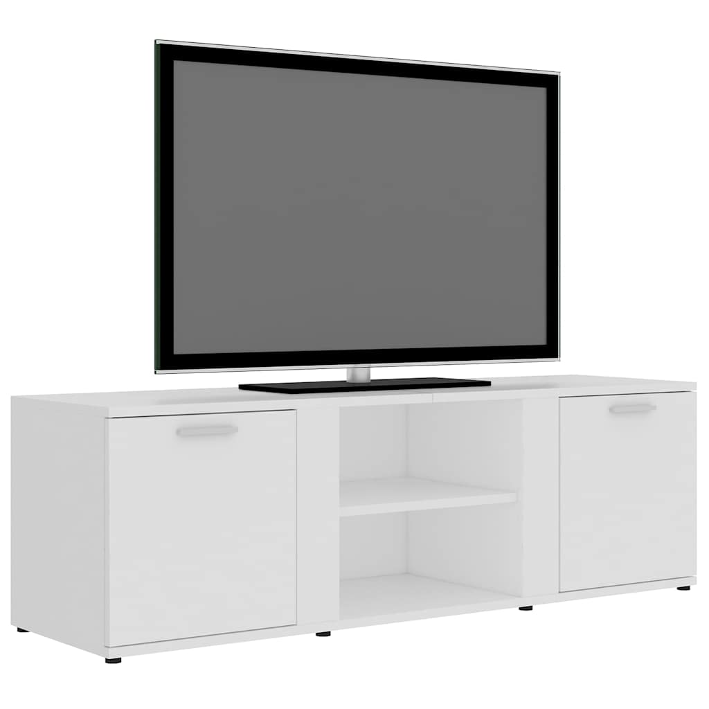 Meuble TV Blanc 120x34x37 cm Bois d'ingénierie - XIOS