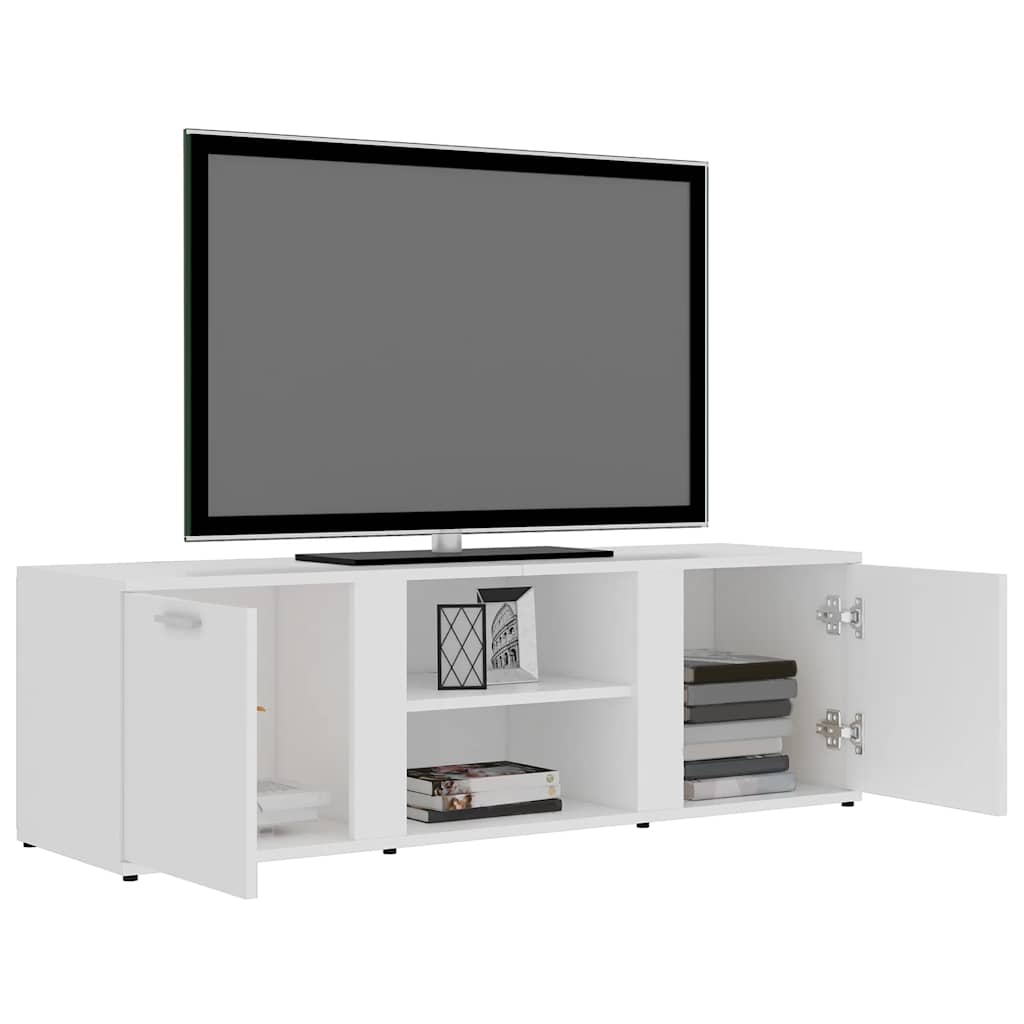 Meuble TV Blanc 120x34x37 cm Bois d'ingénierie - XIOS