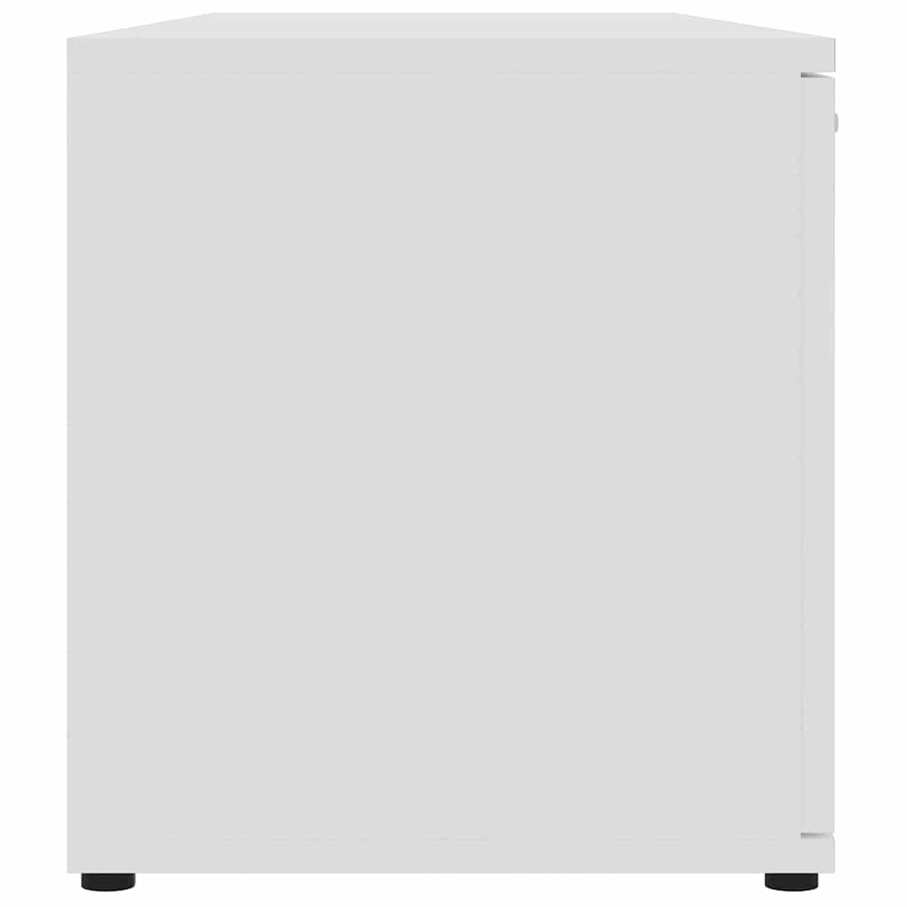 Meuble TV Blanc 120x34x37 cm Bois d'ingénierie - XIOS