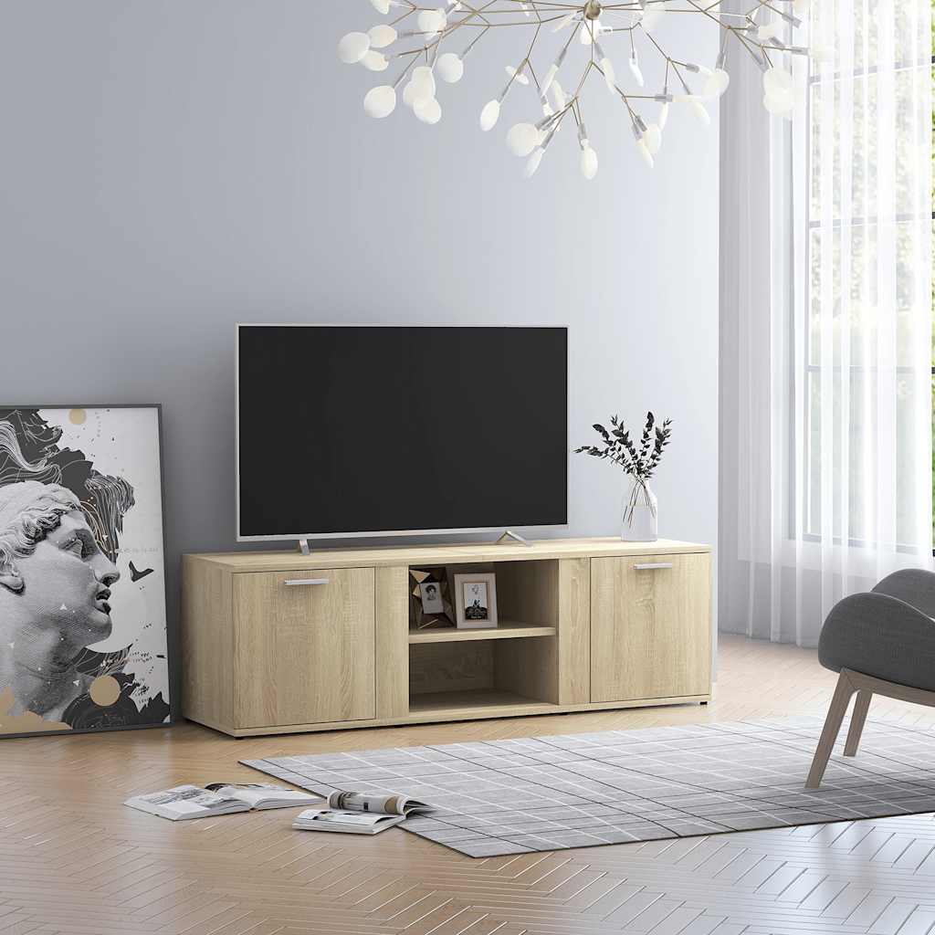 Meuble TV Chêne sonoma 120x34x37 cm Bois d’ingénierie - XIOS