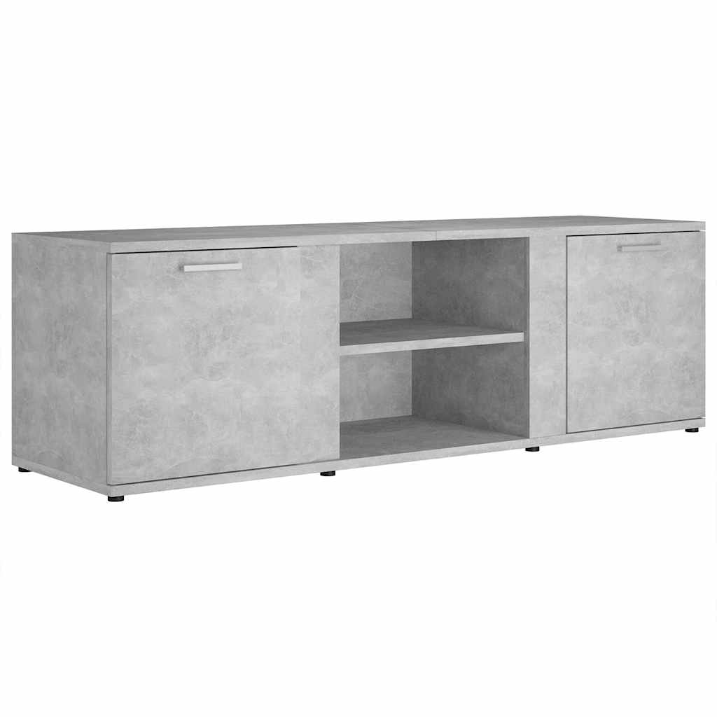 Meuble TV Gris béton 120x34x37 cm Bois d’ingénierie - XIOS