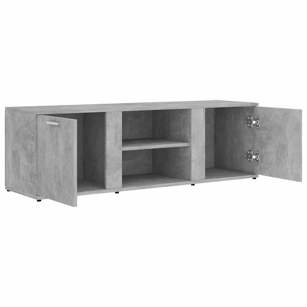 Meuble TV Gris béton 120x34x37 cm Bois d’ingénierie - XIOS