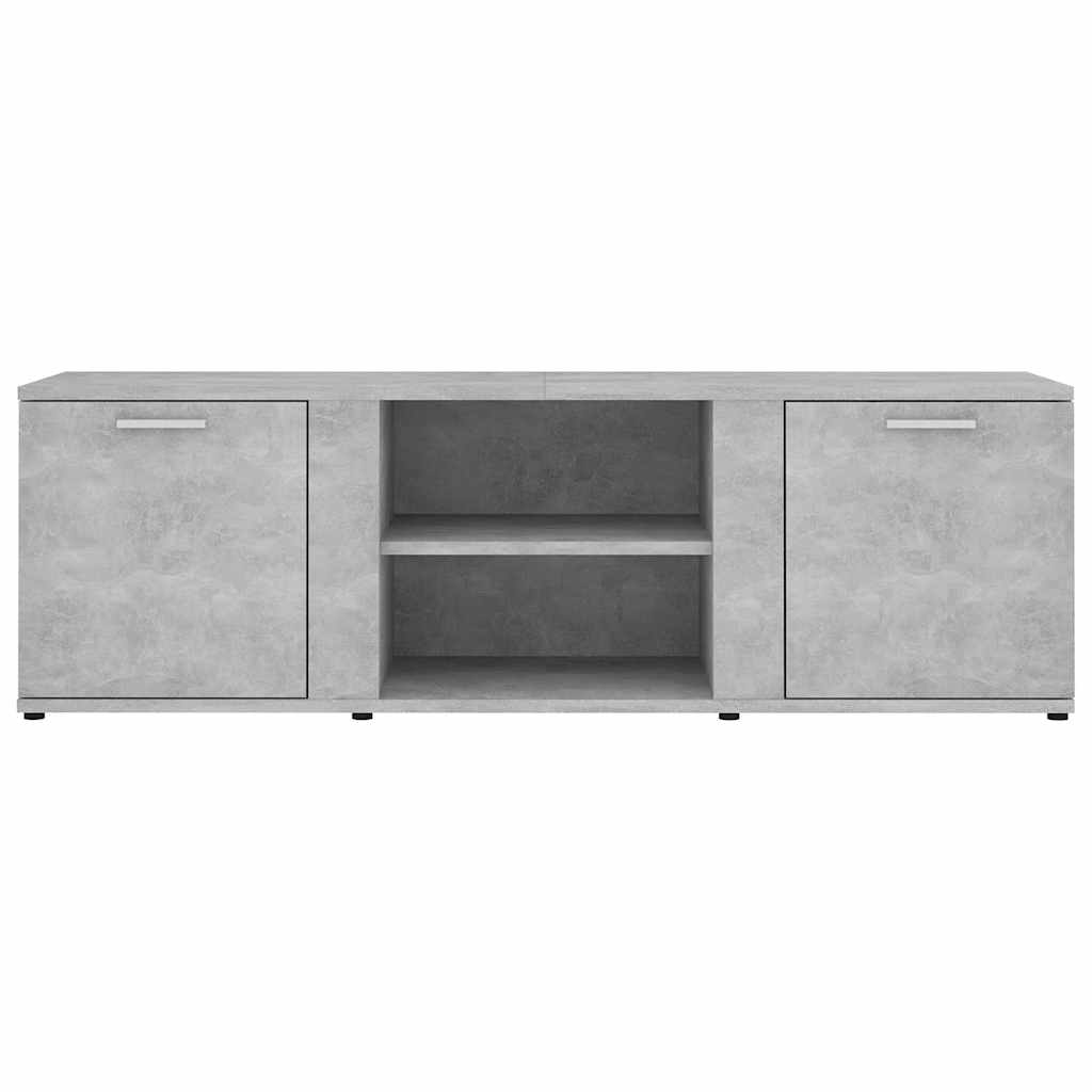 Meuble TV Gris béton 120x34x37 cm Bois d’ingénierie - XIOS