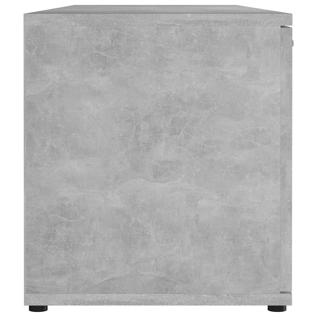 Meuble TV Gris béton 120x34x37 cm Bois d’ingénierie - XIOS