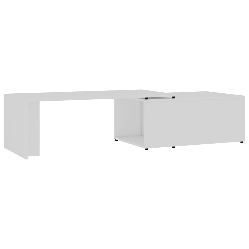 Table basse Blanc 150x50x35 cm Bois d'ingénierie - XIOS