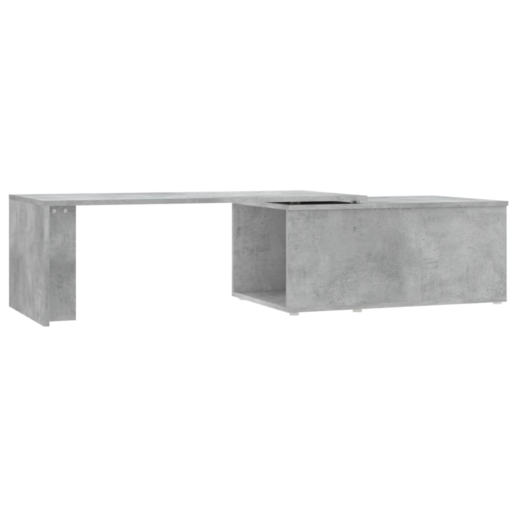 Table basse gris béton 150x50x35 cm bois d'ingénierie - XIOS
