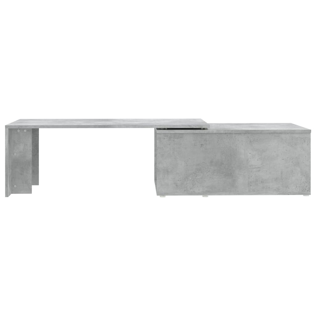 Table basse gris béton 150x50x35 cm bois d'ingénierie - XIOS