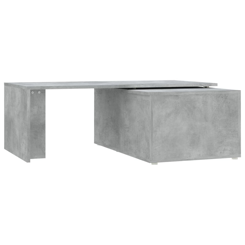 Table basse gris béton 150x50x35 cm bois d'ingénierie - XIOS