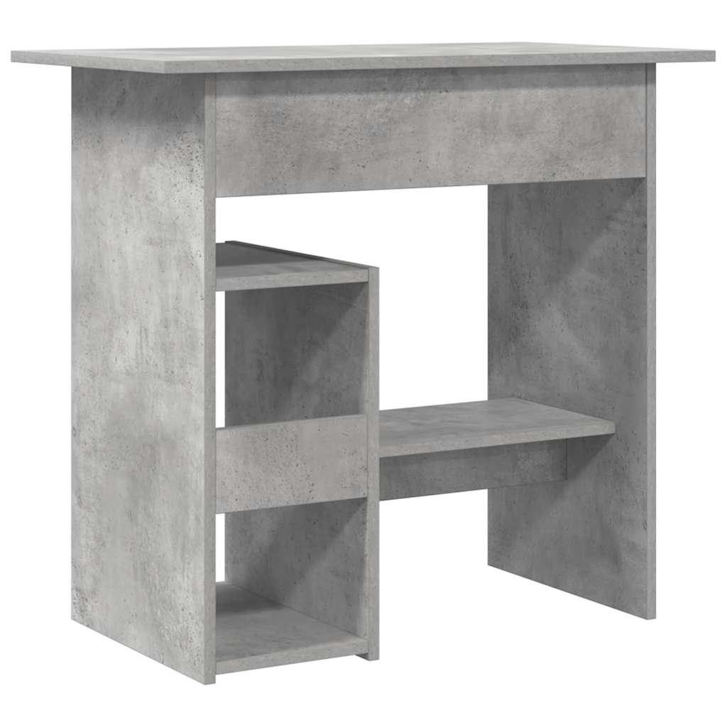 Bureau Gris béton 80x45x74 cm Bois d’ingénierie