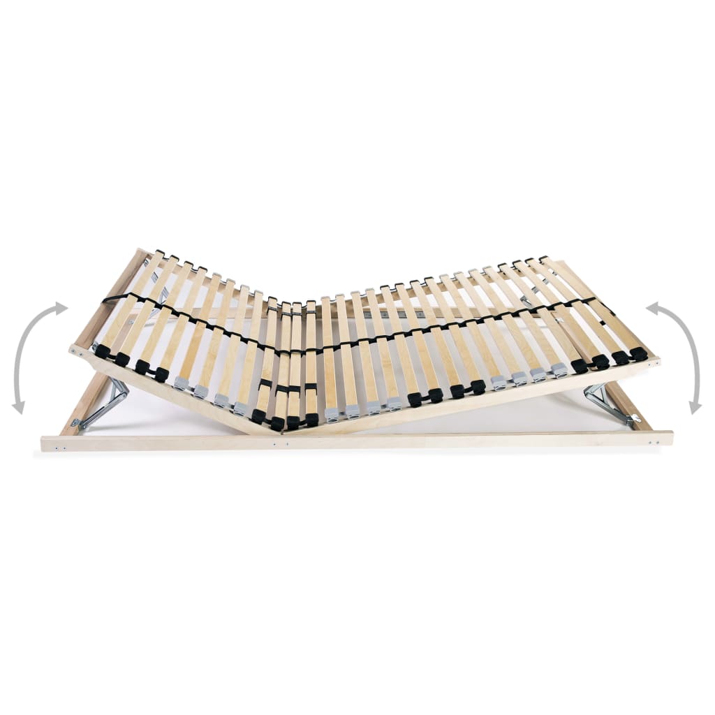 Sommiers à lattes sans matelas 2 pcs avec 28 lattes 90x200 cm - XIOS