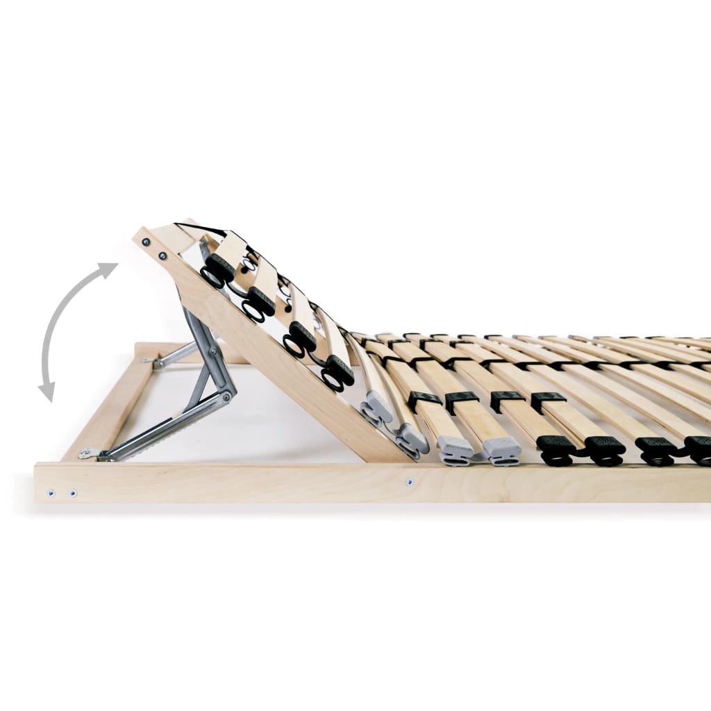 Sommiers à lattes sans matelas 2 pcs avec 28 lattes 90x200 cm - XIOS