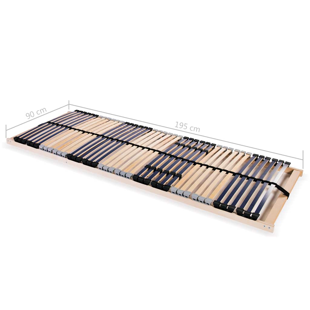 Sommiers à lattes sans matelas 2 pcs avec 42 lattes 90x200 cm - XIOS