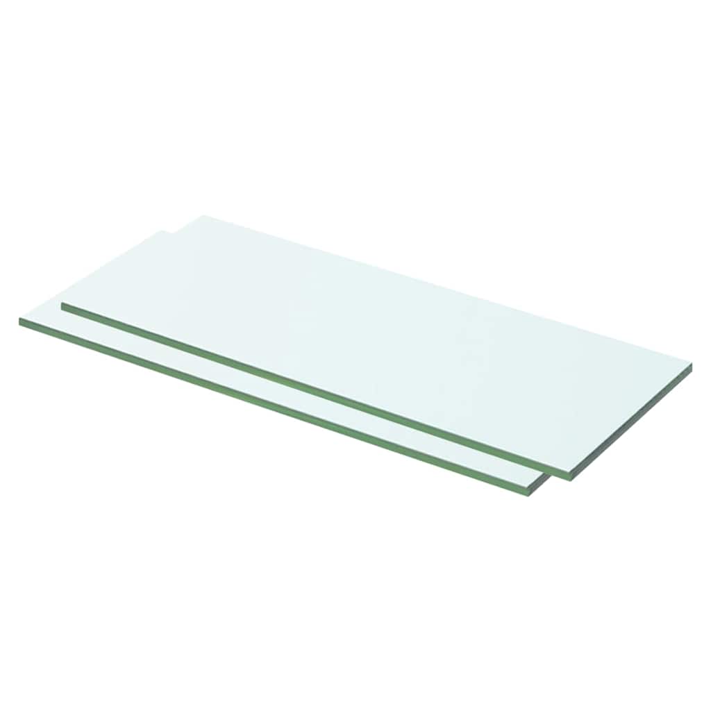Panneaux d'étagère 2 pcs Verre Transparent 50 x 15 cm - XIOS