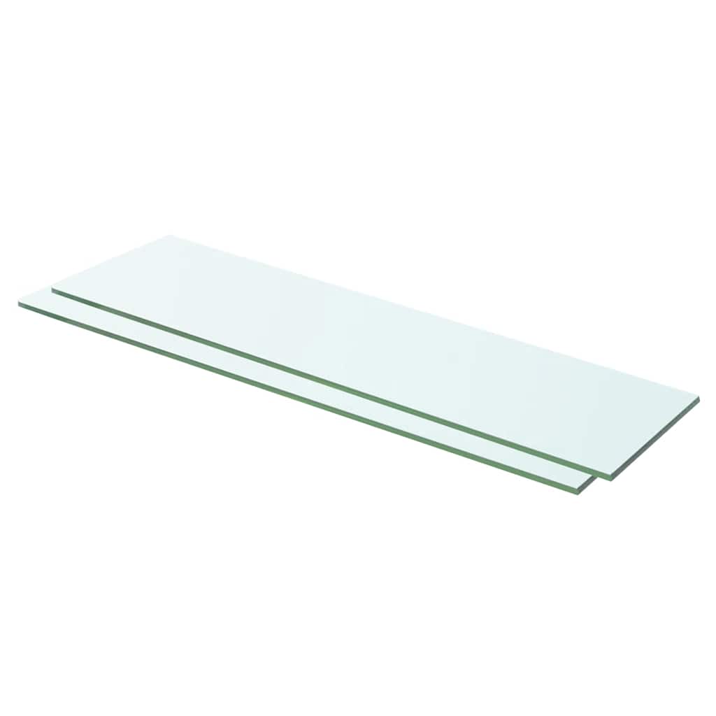 Panneaux d'étagère 2 pcs Verre Transparent 60 x 12 cm - XIOS