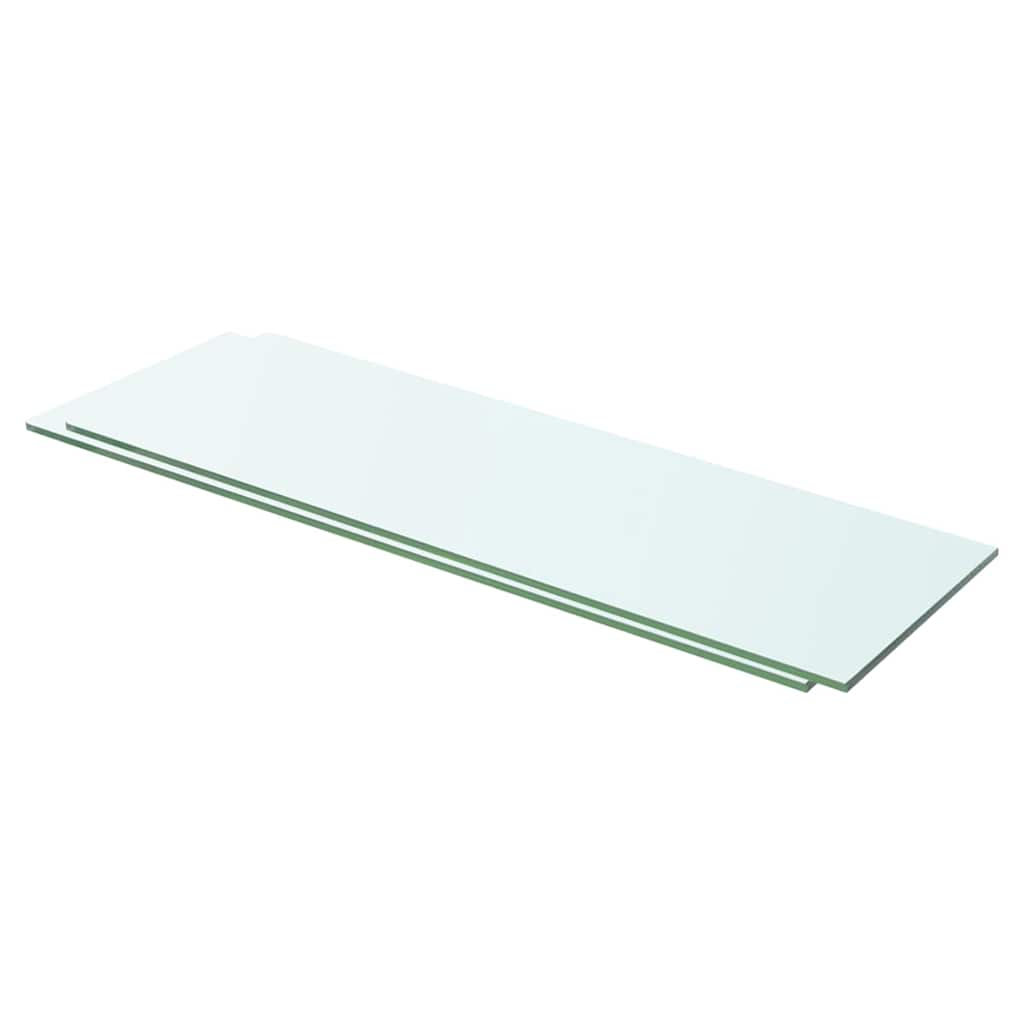 Panneaux d'étagère 2 pcs Verre Transparent 60 x 15 cm - XIOS