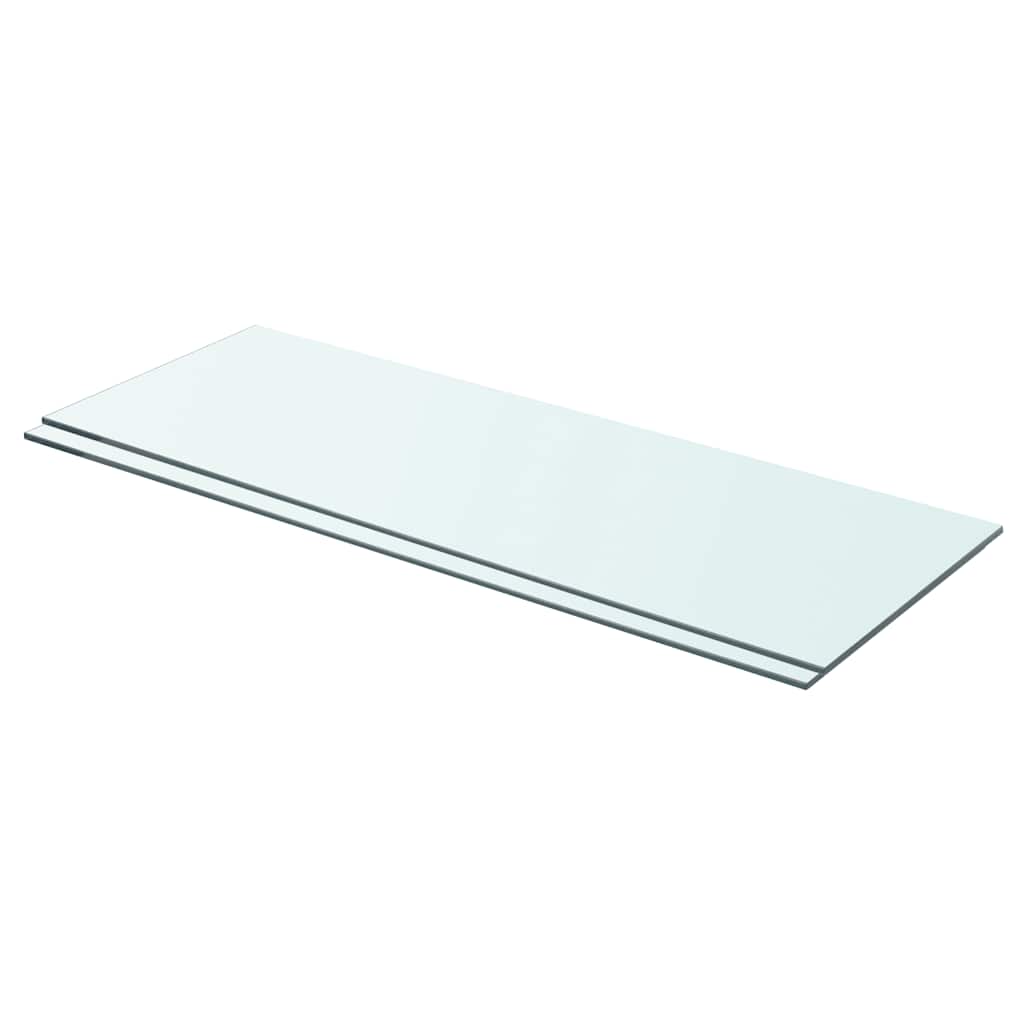Panneaux d'étagère 2 pcs Verre Transparent 70x25 cm - XIOS