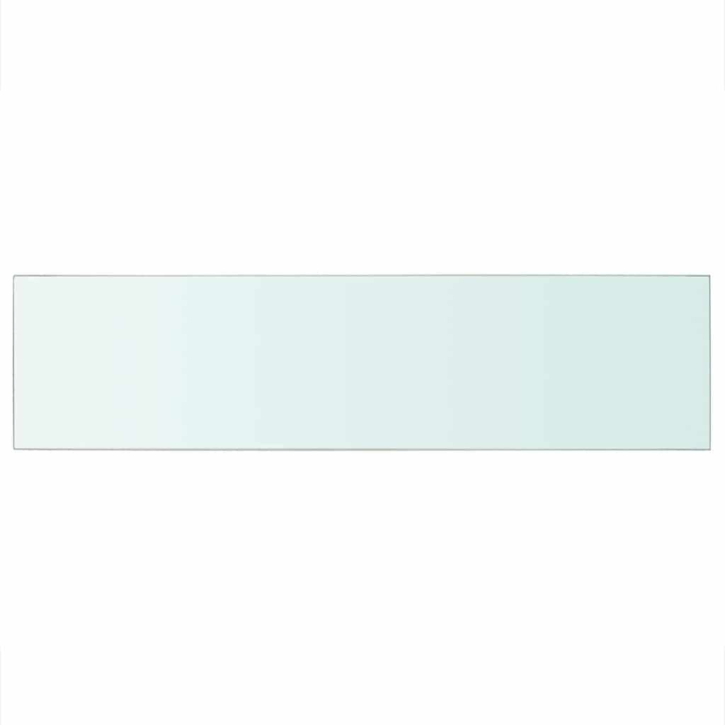 Panneaux d'étagère 2 pcs Verre Transparent 100 x 25 cm - XIOS