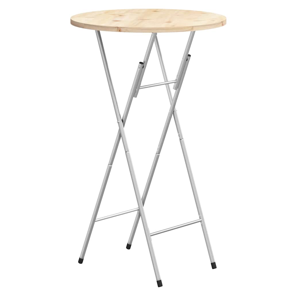 Pieds de table de bar pliables Argenté 45x53x108 cm - XIOS