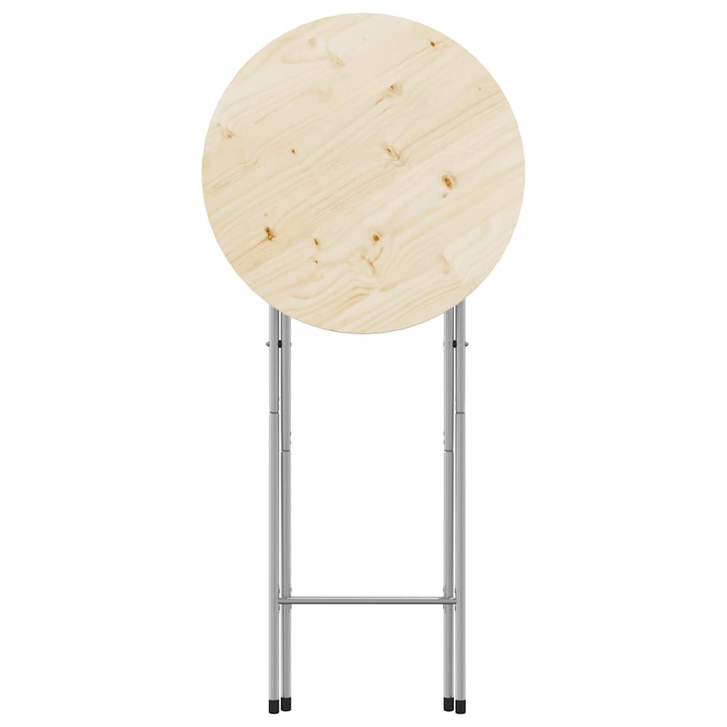 Pieds de table de bar pliables Argenté 45x53x108 cm - XIOS