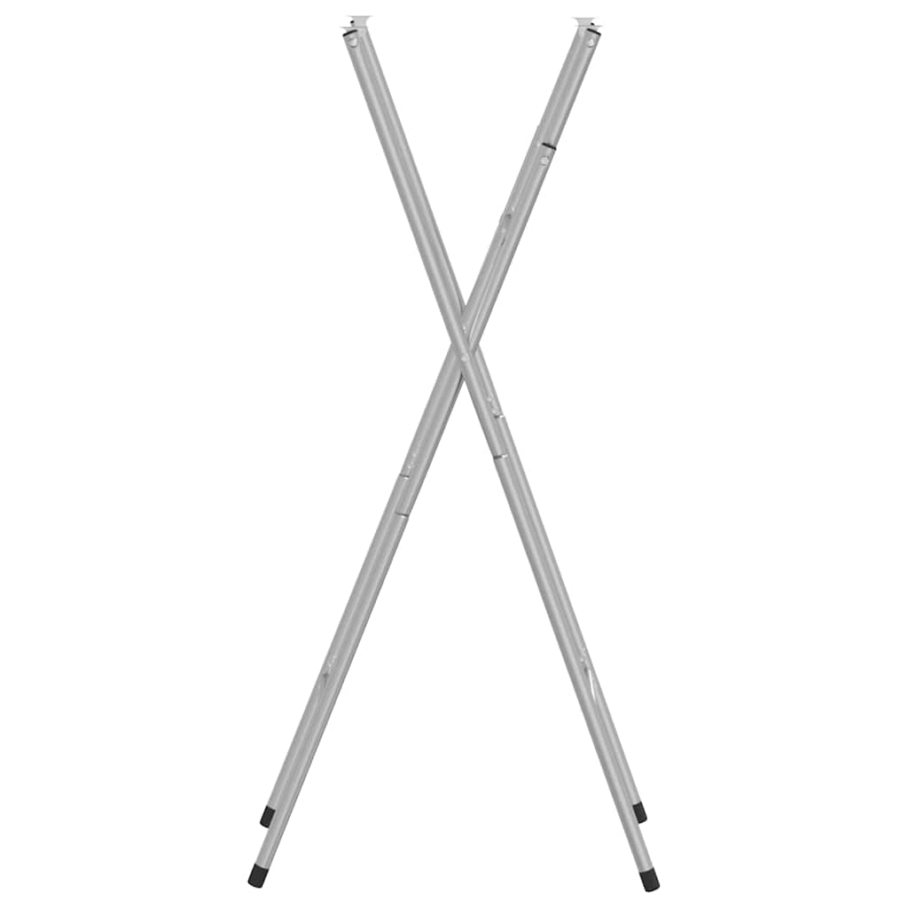 Pieds de table de bar pliables Argenté 45x53x108 cm - XIOS