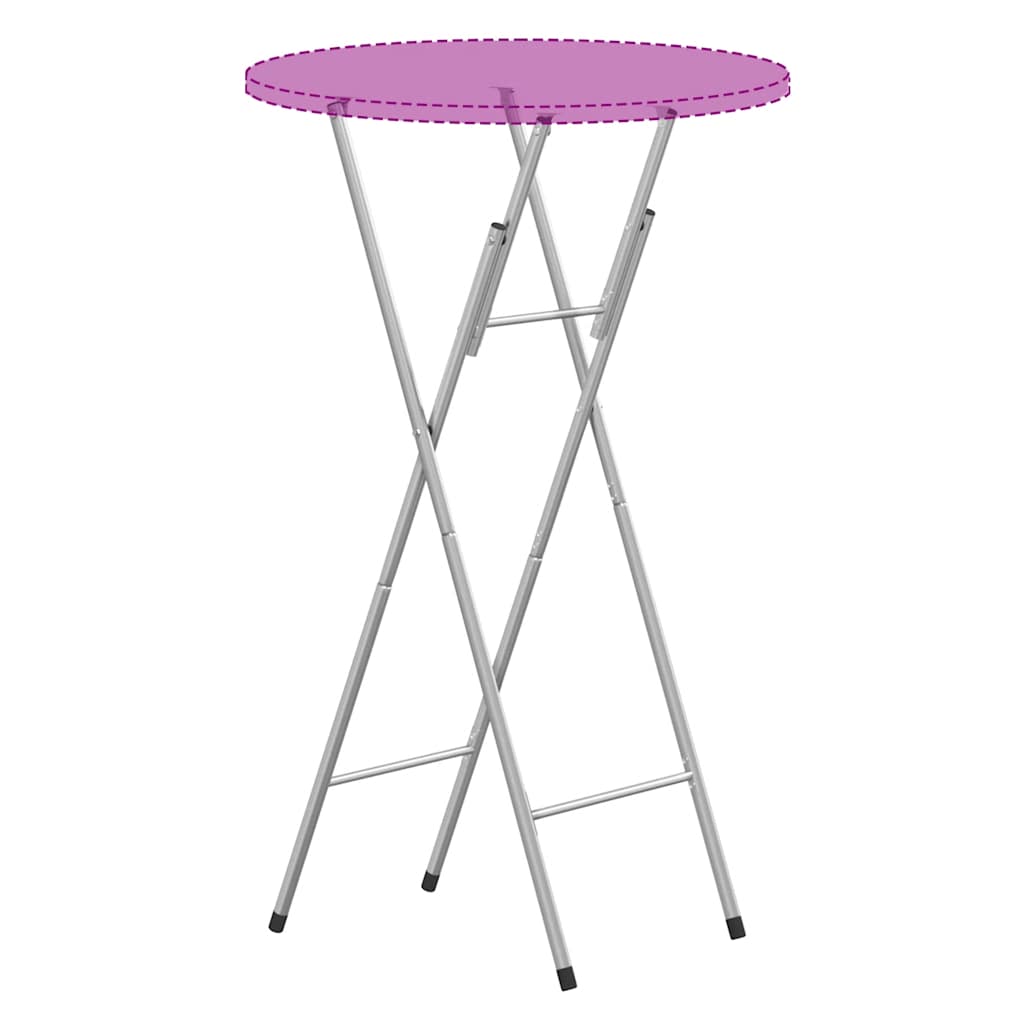 Pieds de table de bar pliables Argenté 45x53x108 cm - XIOS