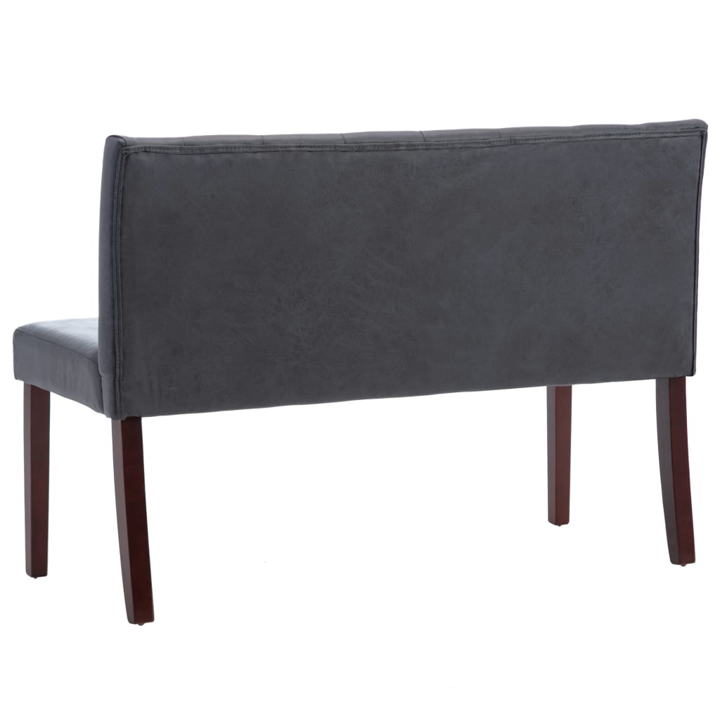 Banc 120 cm Gris Similicuir daim - XIOS