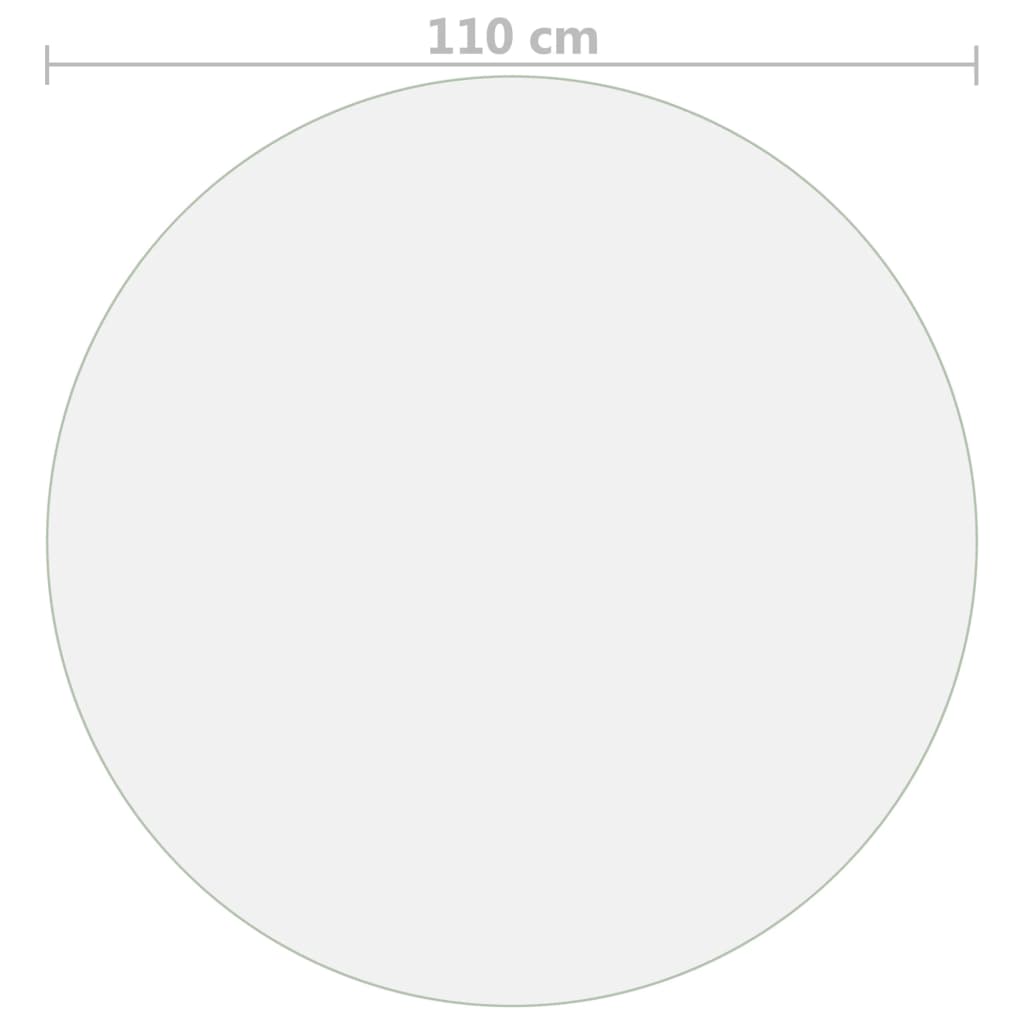 Protecteur de table mat Ø 110 cm 1,6 mm PVC - XIOS
