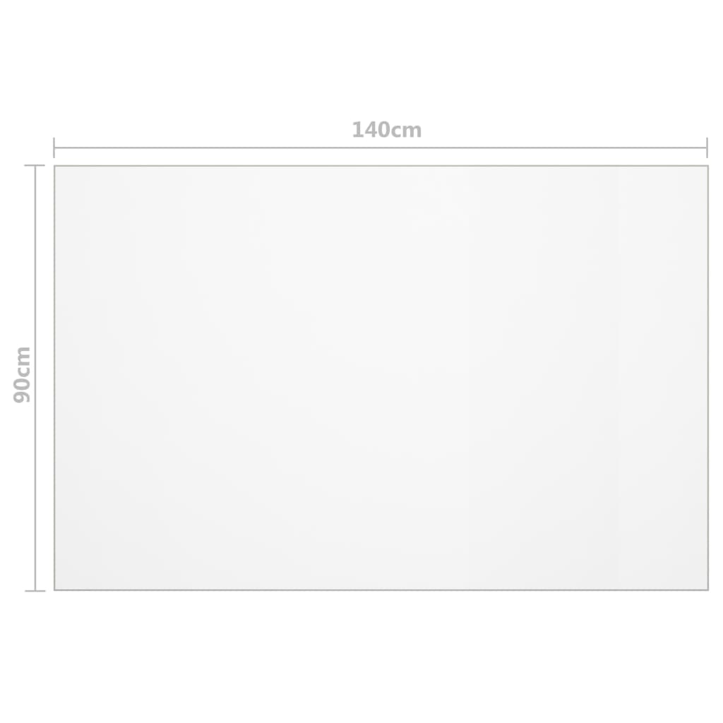 Protecteur de table transparent 140x90 cm 1,6 mm PVC - XIOS