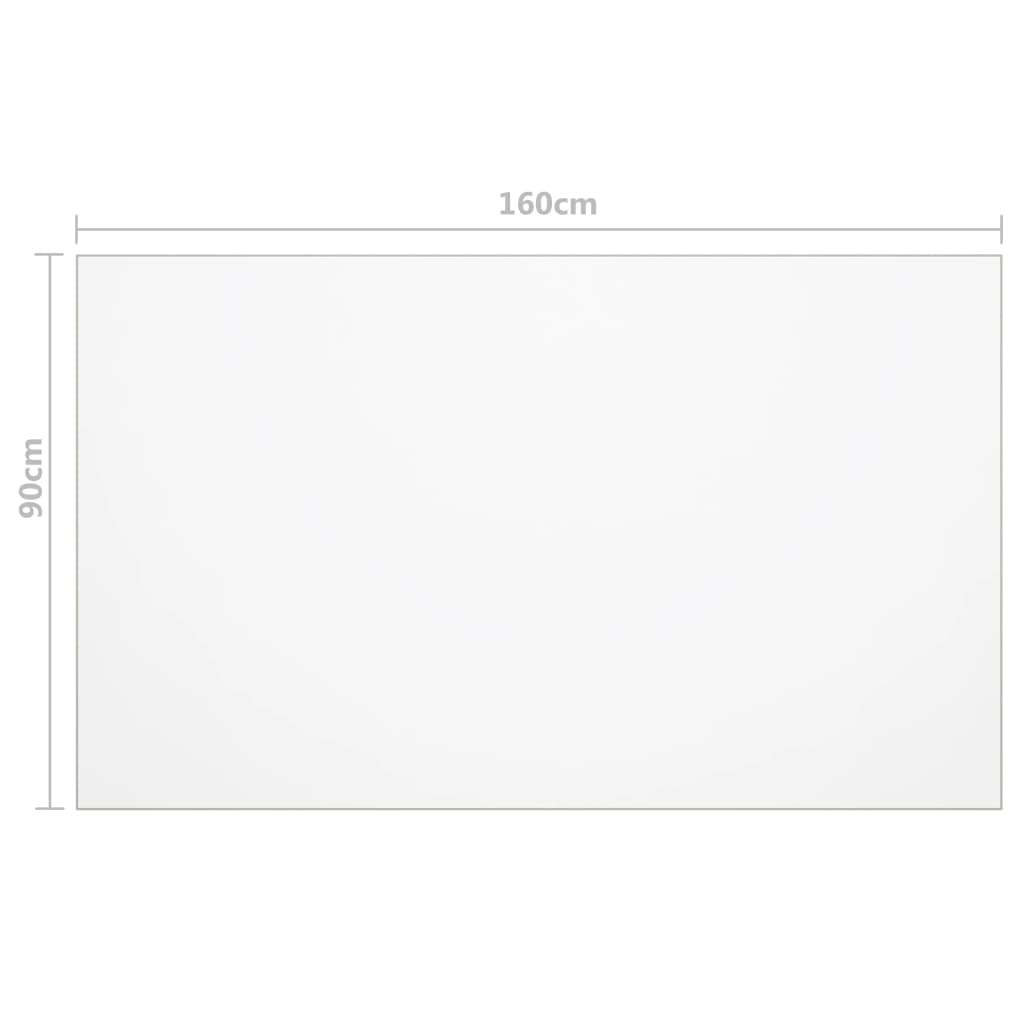 Protecteur de table transparent 160x90 cm 1,6 mm PVC - XIOS
