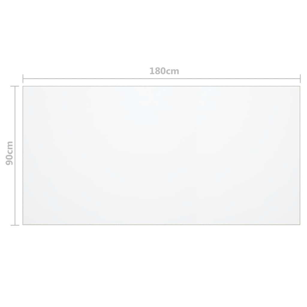 Protecteur de table transparent 180x90 cm 1,6 mm PVC - XIOS