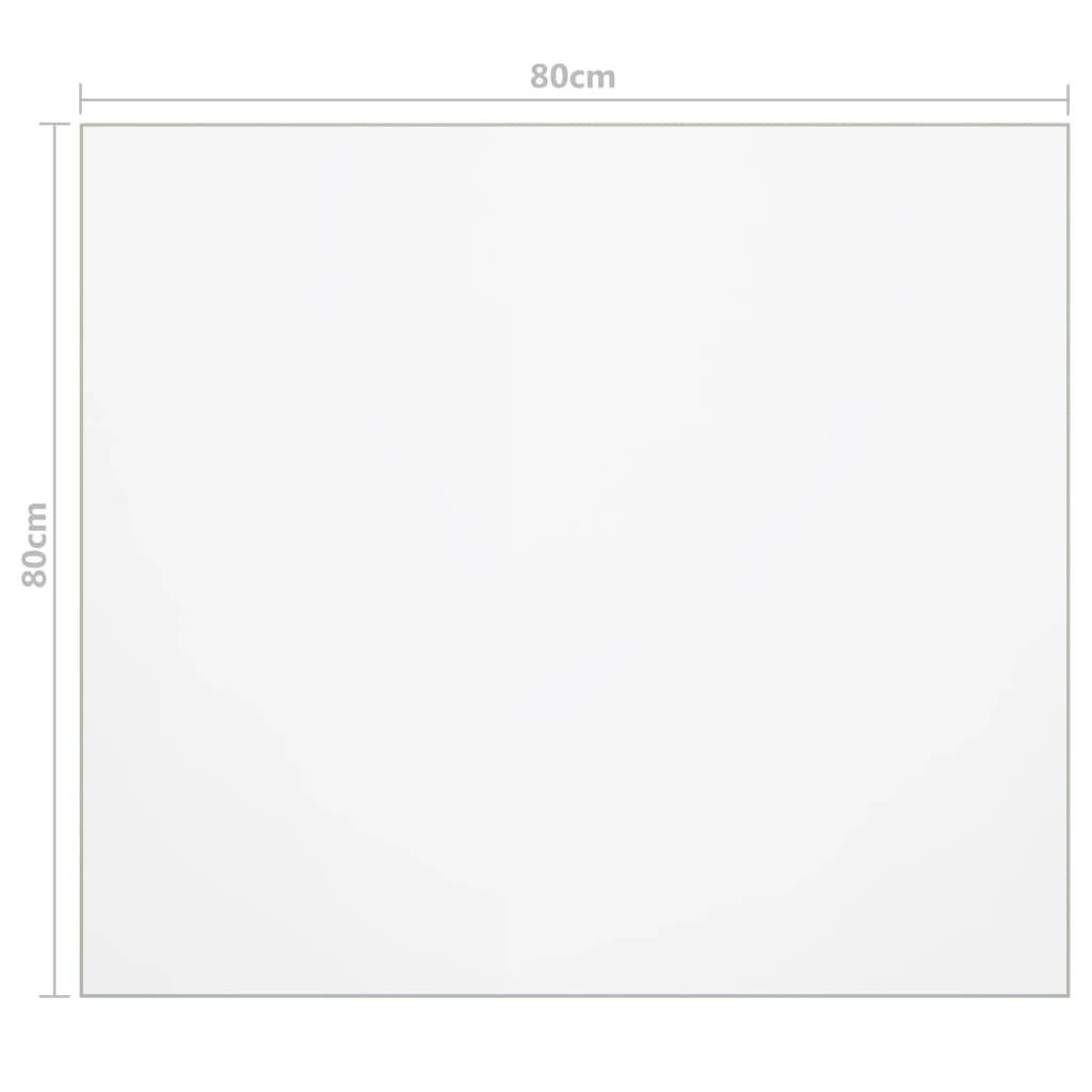 Protecteur de table mat 80x80 cm 1,6 mm PVC - XIOS