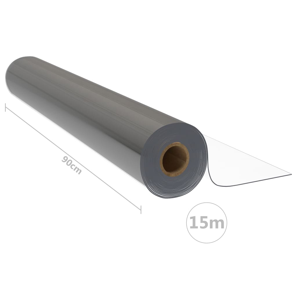 Rouleau transparent de protection de table 0,9x15 m 1,6 mm PVC - XIOS