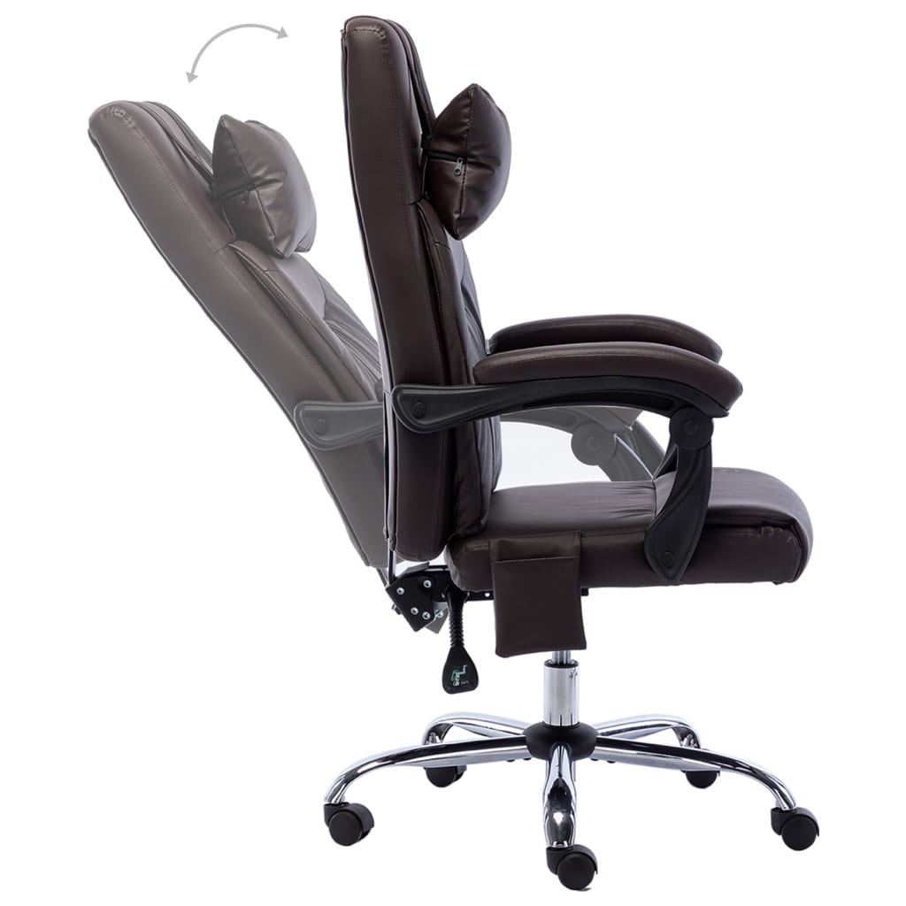 Chaise de bureau de massage Marron Similicuir - XIOS