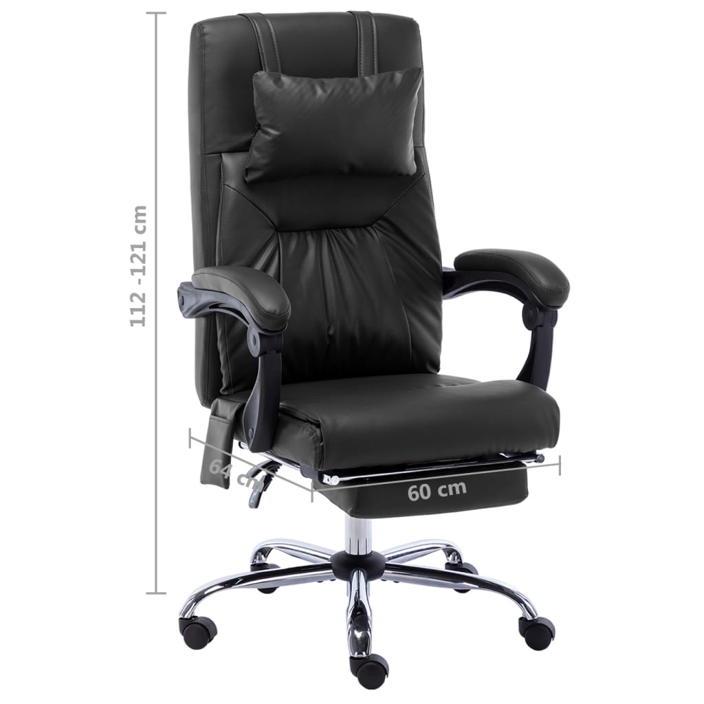 Chaise de bureau de massage Noir Similicuir - XIOS