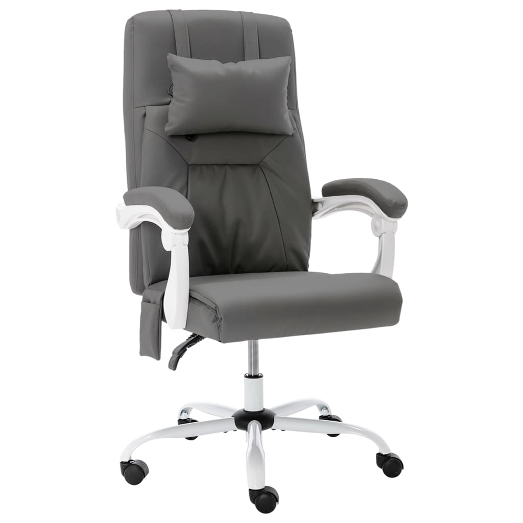 Chaise de bureau de massage Gris Similicuir - XIOS