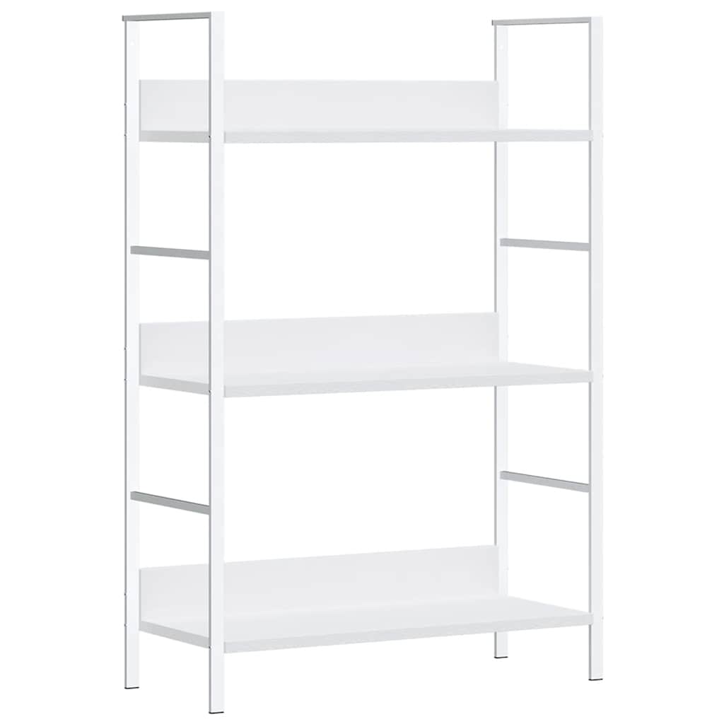 Bibliothèque à 3 niveaux blanc 60x27,6x90,5cm bois d'ingénierie - XIOS