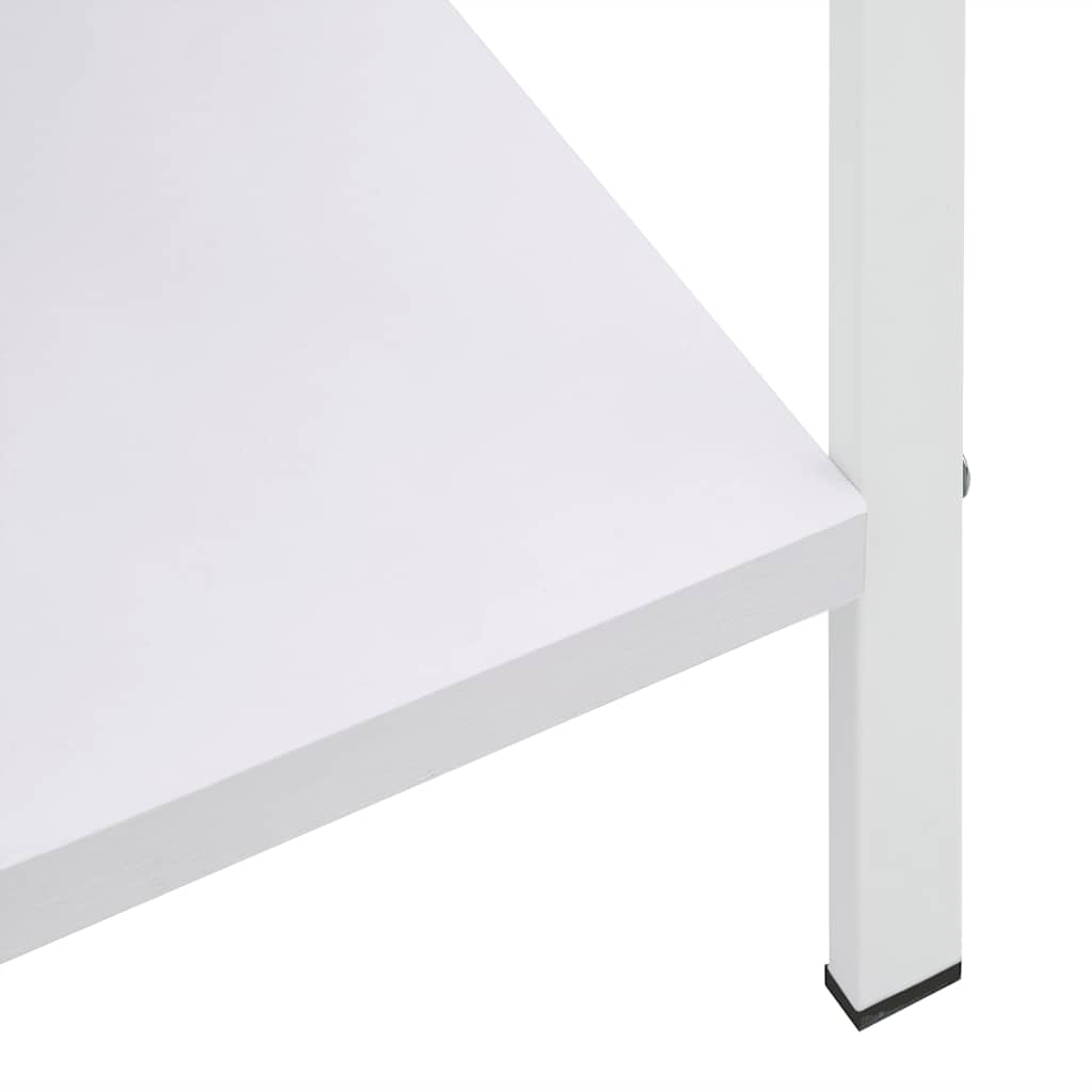 Bibliothèque à 3 niveaux blanc 60x27,6x90,5cm bois d'ingénierie - XIOS