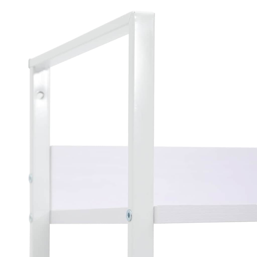 Bibliothèque à 3 niveaux blanc 60x27,6x90,5cm bois d'ingénierie - XIOS