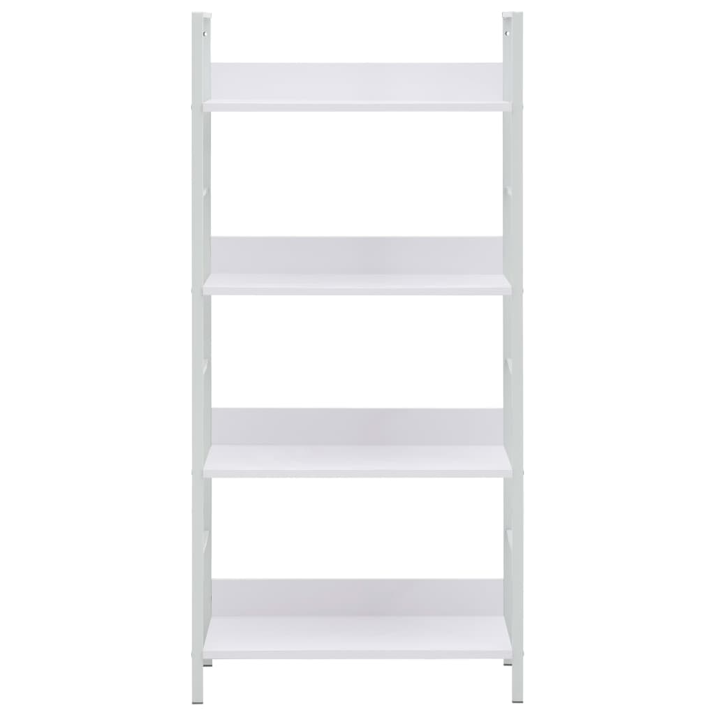Bibliothèque à 4 niveaux blanc 60x27,6x124,5 cm bois ingénierie - XIOS