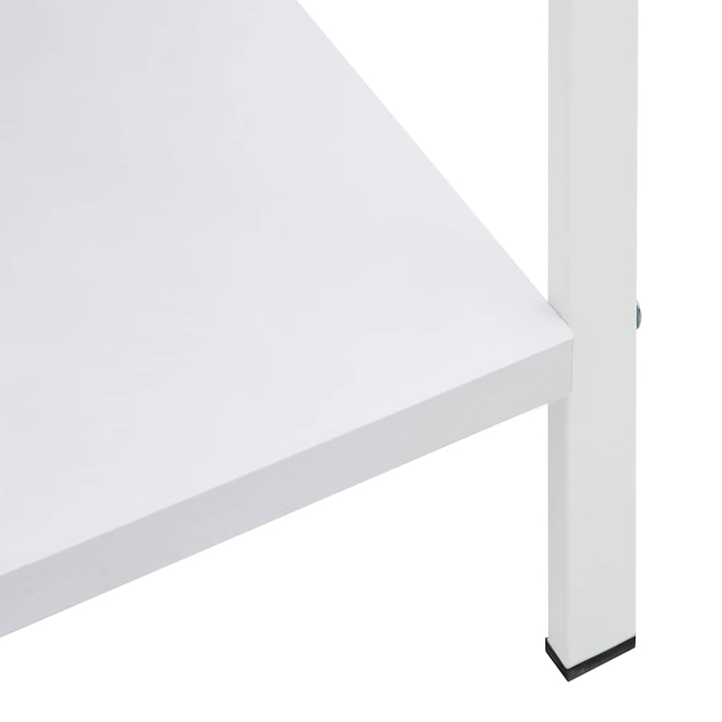 Bibliothèque à 4 niveaux blanc 60x27,6x124,5 cm bois ingénierie - XIOS