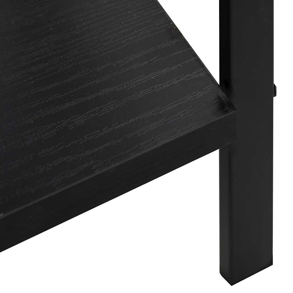 Bibliothèque à 5 niveaux noir 60x27,6x158,5cm bois d'ingénierie - XIOS
