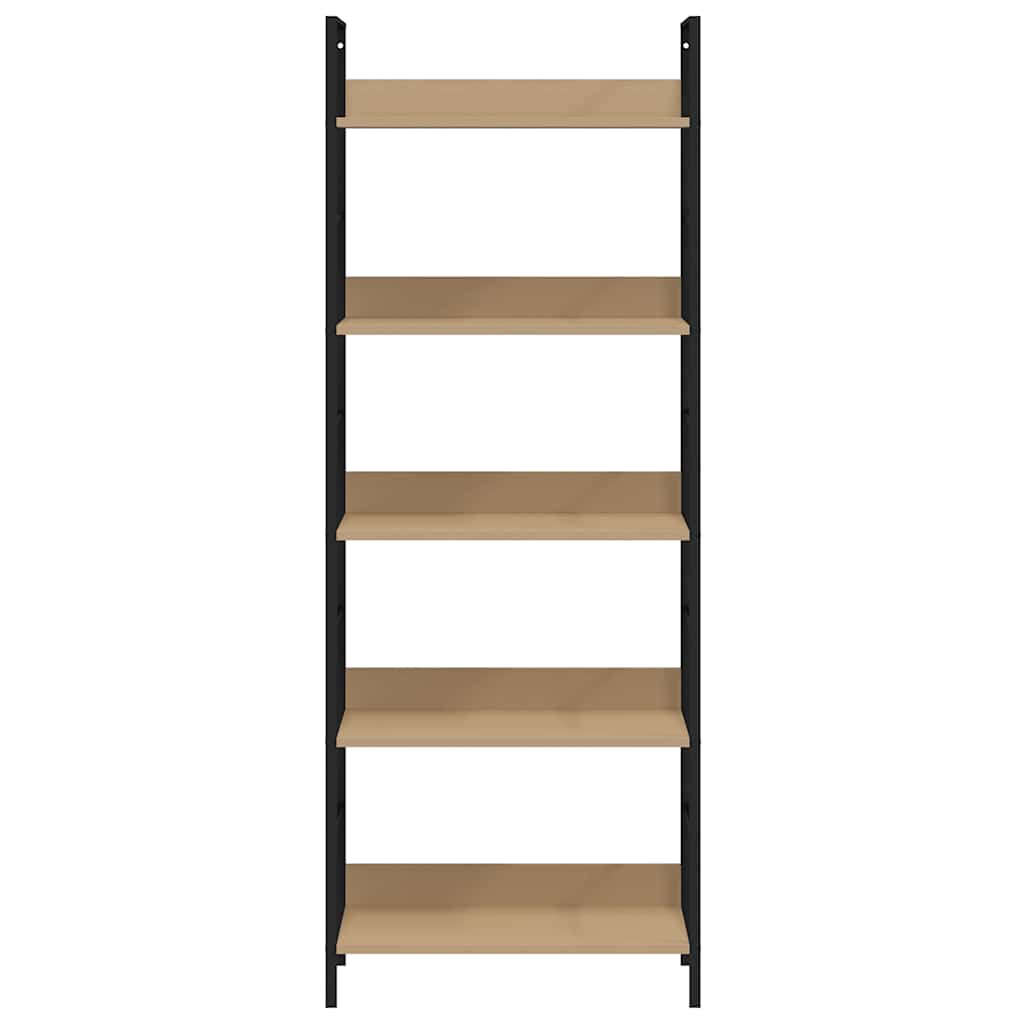 Bibliothèque à 5 niveaux chêne 60x27,6x158,5 cm bois ingénierie